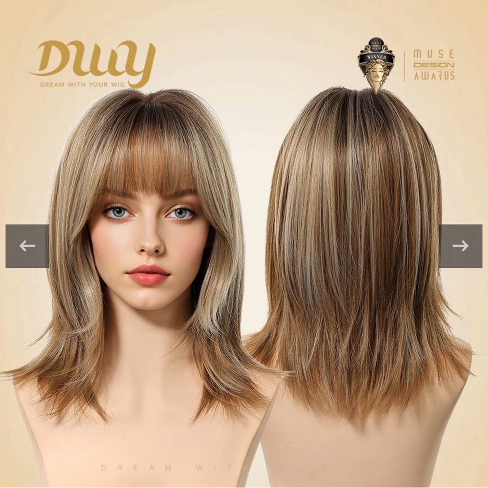 DWY 16-Inch Short Wave Glueless Synthetic Wig - Picture 16 of 16